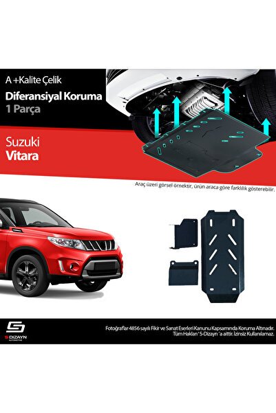 S-Dizayn Suzuki Vitara Çelik Diferansiyel Koruma 2019 Üzeri A+ Kalite SZ-VT4-DIF-CKM