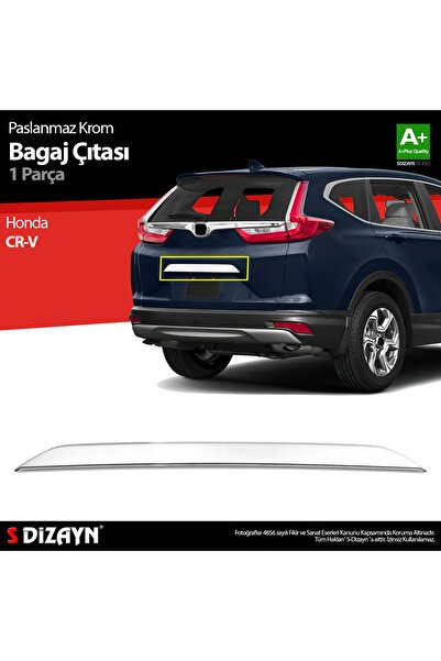 S-Dizayn Honda CR-V Krom Bagaj Çıtası 2018-2022 A+ Kalite 6122050