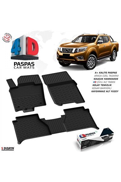 S-Dizayn Nissan Navara 4D Havuzlu Paspas 2020 Üzeri A+Kalite