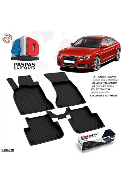 S-Dizayn Audi A5 4D Havuzlu Paspas 2008-2016 A+Kalite