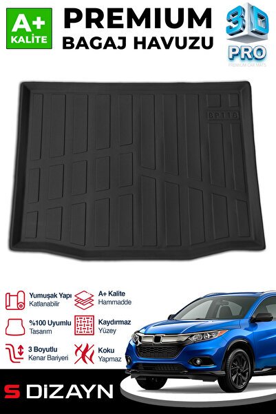 S-Dizayn Honda HR-V 3D Pro Bagaj Havuzu 2020 Üzeri A+ Kalite