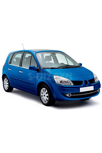 S-Dizayn Renault Scenic 2 Krom Cam Çıtası 4 Prç 2003-2009