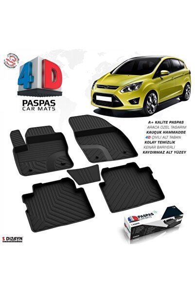 S-Dizayn Ford C-Max 4D Havuzlu Paspas 2010-2019 A+ Kalite