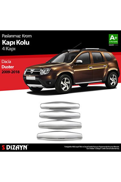 S-Dizayn Dacia Duster Krom Kapı Kolu 4 Kapı 2009-2018 5601120