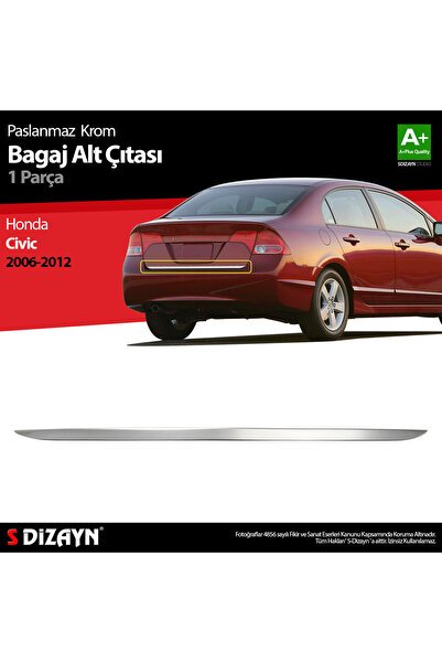 S-Dizayn Honda Civic Krom Bagaj Alt Çıta 2006-2012 6118030