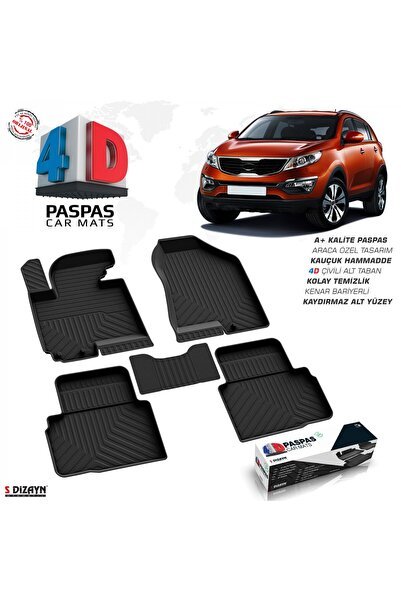 S-Dizayn Kia Sportage 4D Havuzlu Paspas 2010-2016 A+Kalite