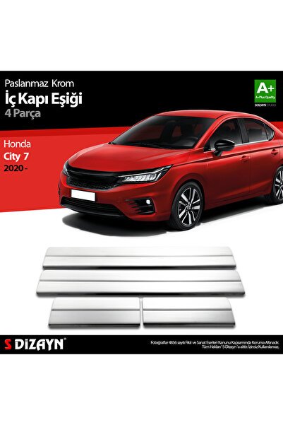 S-Dizayn Honda City Krom İç Kapı Eşiği 4 Prç. 2020 Üzeri 6220150