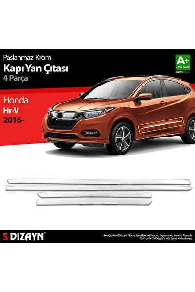 S-Dizayn Honda Hr-V Krom Kapı Yan Çıtası 4 Prç 2015-2018 6101404