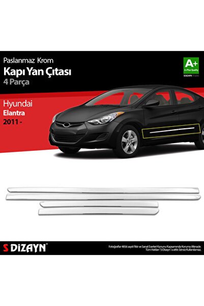 S-Dizayn Hyundai Elantra Krom Kapı Yan Çıtası 2011-2016 6217404