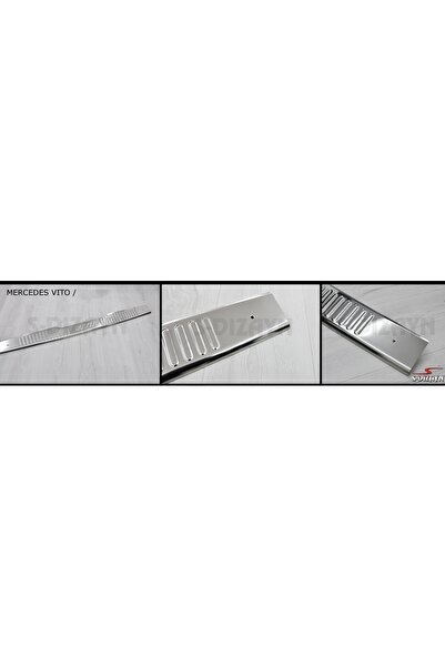 S-Dizayn Mercedes Vito Krom Arka Tampon Eşiği 2010-2014 6513020