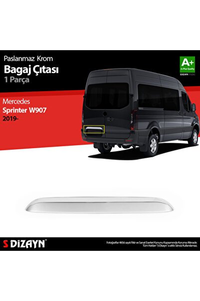 S-Dizayn Mercedes Sprinter W907 Krom Bagaj Çıtası 2018 Üzeri 6523050