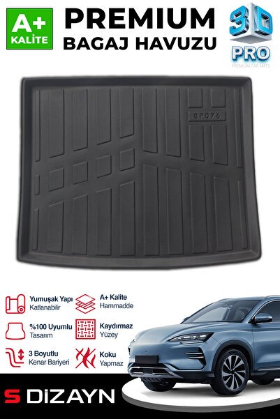 S-Dizayn BYD Seal-U 3D Pro Bagaj Havuzu Alt Bagaj 2024 Üzeri A+ Kalite