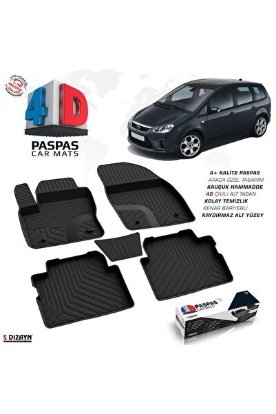 S-Dizayn Ford C-Max 4D Havuzlu Paspas 2003-2010 A+Kalite