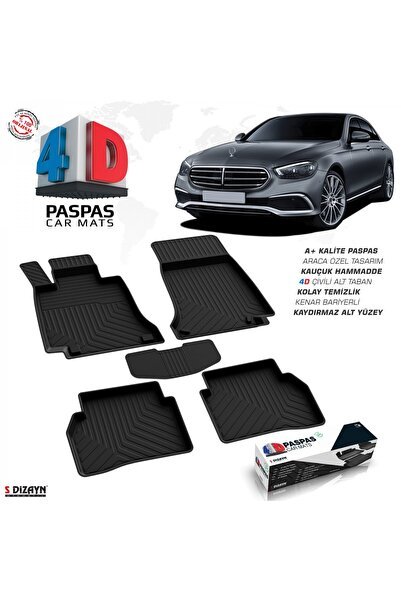 S-Dizayn Mercedes E Serisi W214 4D Havuzlu Paspas 2021 ve Üzeri A+ Kalite