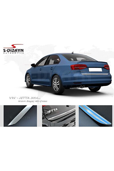 S-Dizayn VW Jetta Krom Bagaj Alt Çıta 2014-2019