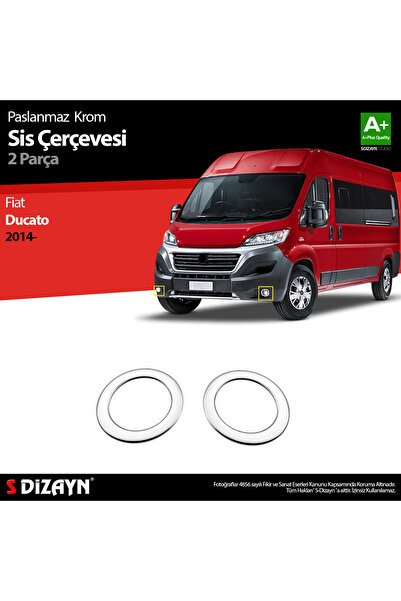 S-Dizayn Fiat Ducato Krom Sis Farı Çerçevesi 2 Prç 2014 Üzeri 5822210