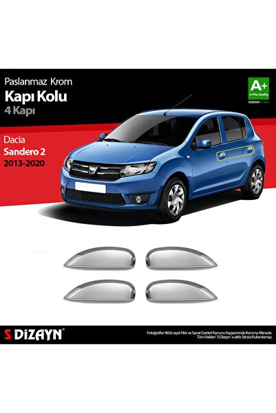 S-Dizayn Dacia Sandero 2 Krom Kapı Kolu 4 Kapı 2013-2020 5607120