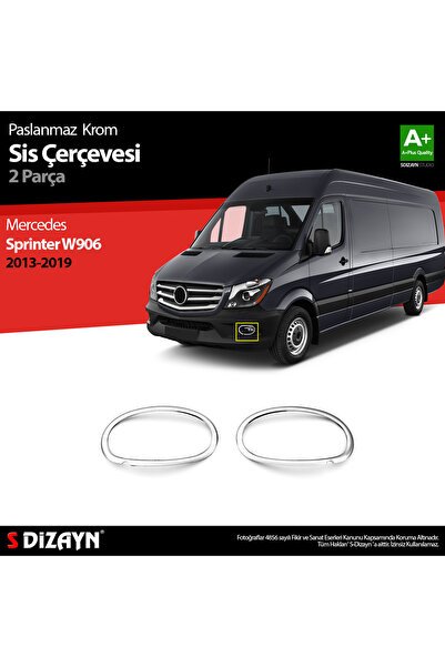 S-Dizayn Mercedes Sprinter W906 Krom Sis Çerçevesi 2 Prç. 2013-2018 6510210