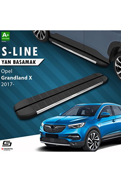 Opel Grandland X S-Line Krom Yan Basamak 183 Cm 2017-2024 A+ Kalite OP-GX1-YBS-SL-KA-183