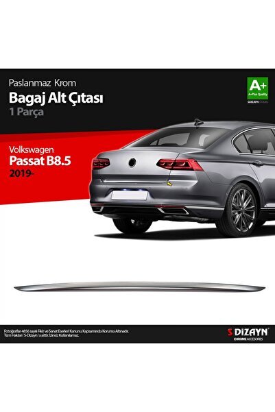 S-Dizayn VW Passat B8.5 Krom Bagaj Alt Çıtası 2019-2023