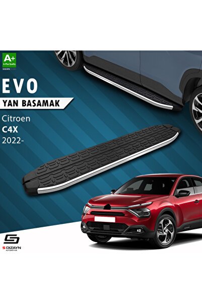 Citroen C4 X Evo Krom Yan Basamak 183 Cm 2022 Üzeri A+ Kalite CI-C4X-YBS-EV-KA-183-E