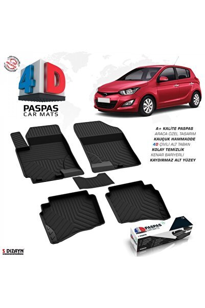 S-Dizayn Hyundai i20 4D Havuzlu Paspas 2009-2014 A+Kalite