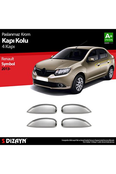 S-Dizayn Renault Symbol 3 Krom Kapı Kolu 4 Kapı 2013-2017 7022120