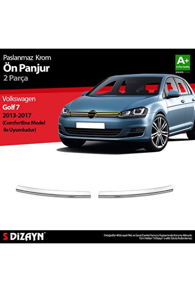 S-Dizayn VW Golf 7 Krom Ön Panjur 2 Prç. Comfortline 2013-2017 7651180