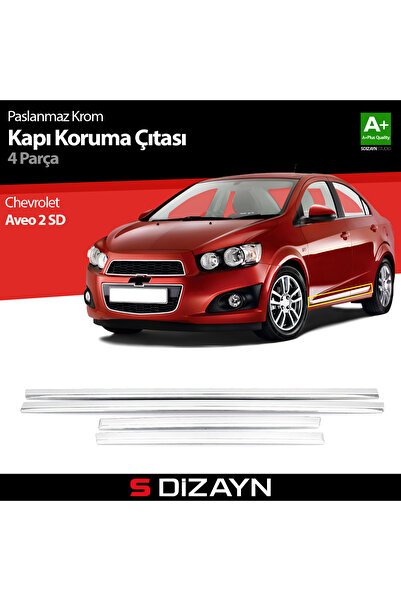 S-Dizayn Chevrolet Aveo 2 SD Kapı Koruma Çıtası Krom 2011-2020 5406400
