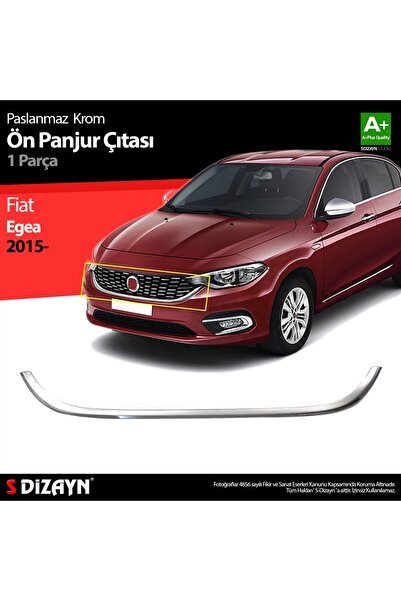 S-Dizayn Fiat Egea Krom Ön Panjur Çıtası 2015-2020