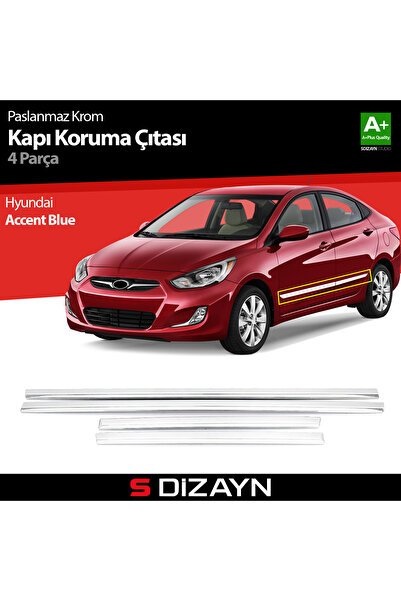 S-Dizayn Hyundai Accent Blue Kapı Koruma Çıtası Krom 2011-2017 6208400