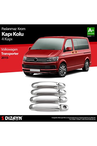S-Dizayn VW T6 Transporter Krom Kapı Kolu 4 Kapı 2015-2019 7646120