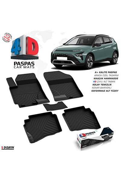 S-Dizayn Hyundai Bayon 4D Havuzlu Paspas 2021-2024 A+Kalite 4DS-82223
