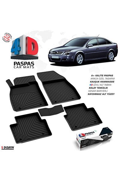 S-Dizayn Opel Vectra C 4D Havuzlu Paspas 2002-2008 A+Kalite 4DS-83334-A
