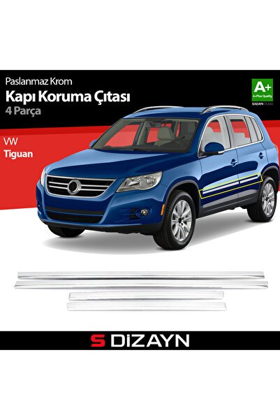 S-Dizayn VW Tiguan Kapı Koruma Çıtası Krom 2007-2015 7630400