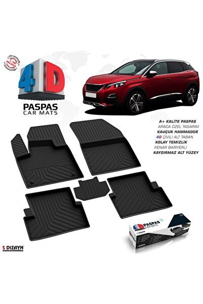Peugeot 3008 Allure 4D Havuzlu Paspas 2016-2023