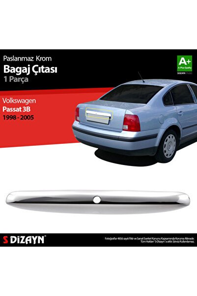 S-Dizayn VW Passat 3B Krom Bagaj Çıtası 1998-2005 7616050