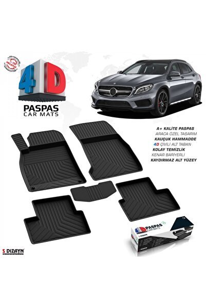 S-Dizayn Mercedes Gla Serisi X156 4D Havuzlu Paspas 2013-2020 A+Kalite