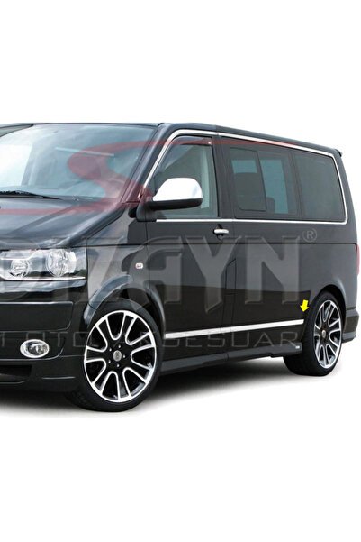 S-Dizayn VW T6 Transporter Krom Yan Kapı Çıtası 5 Prç. (K.Şasi) 2015-2019 7646142