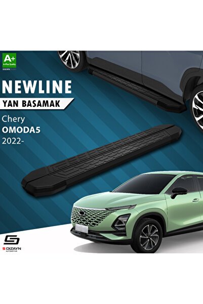 Chery Omoda5 NewLine Siyah Yan Basamak 183 Cm 2022 Üzeri A+ Kalite CR-OM5-YBS-NW-SA-183-E