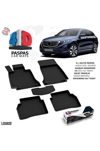 S-Dizayn Mercedes EQC 4D Havuzlu Paspas 2019 Üzeri A+Kalite 4DS-20016