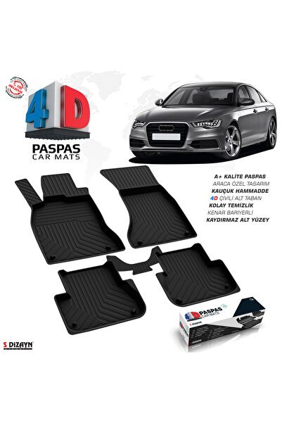 S-Dizayn Audi A6 4D Havuzlu Paspas 2011-2018 A+Kalite 4DS-86698