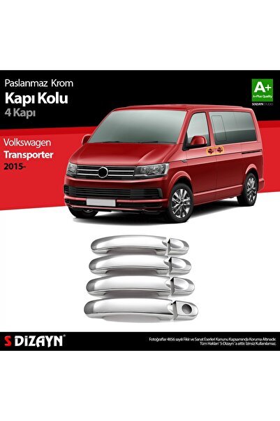 S-Dizayn VW T6 Transporter Krom Kapı Kolu 4 Kapı 2015-2019