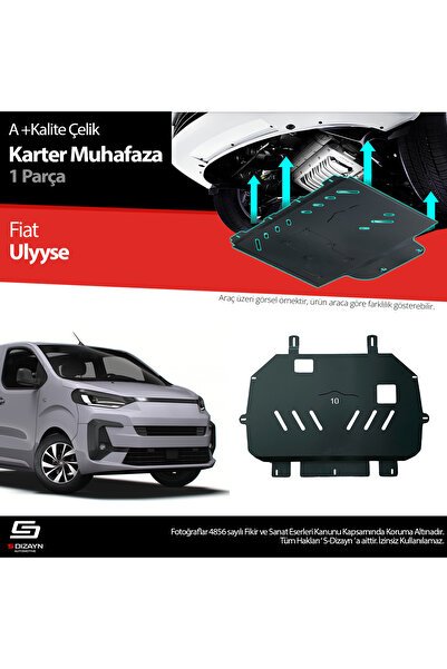 S-Dizayn Fiat Ulysse 2.0 Çelik Karter Muhafaza Koruma 2022 Üzeri A+ Kalite FI-UL1-CKM