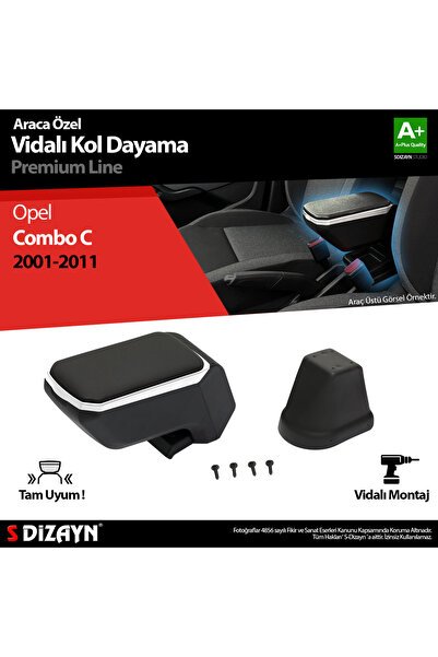 S-dizayn Opel Combo C Kol Dayama Kolçak Abs Vidalı Gri 2001-2011 A+kalite
