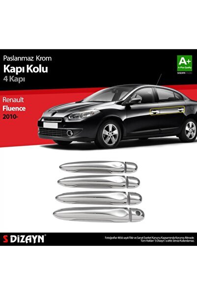 S-Dizayn Renault Fluence Krom Kapı Kolu 4 Kapı 2010-2016