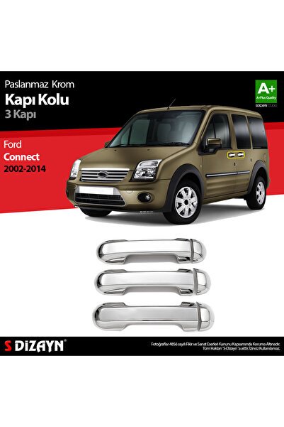 S-Dizayn Ford Connect Krom Kapı Kolu 3 Kapı 2002-2014 5901122