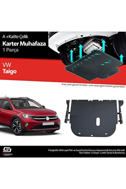 S-Dizayn VW Taigo Çelik Karter Muhafaza Koruma 2020 Üzeri A+ Kalite VW-TA1-CKM