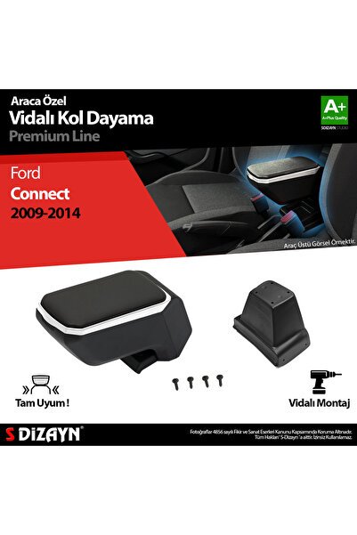 S-Dizayn Ford Connect Kol Dayama Kolçak ABS Vidalı Gri 2009-2014 A+Kalite KLC-VD-GR-5903