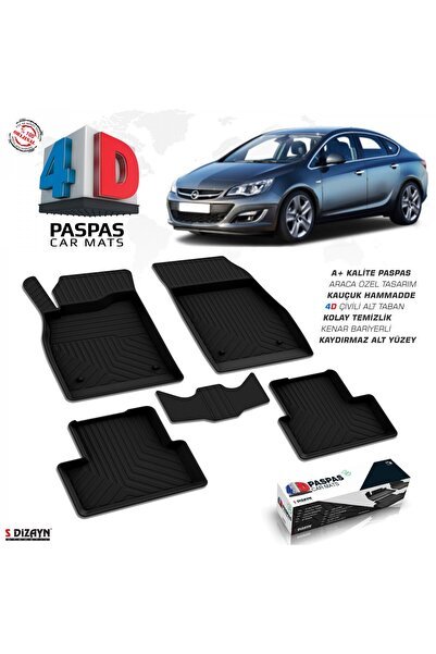 S-Dizayn Opel Astra J SD 4D Havuzlu Paspas 2012-2020 A+Kalite